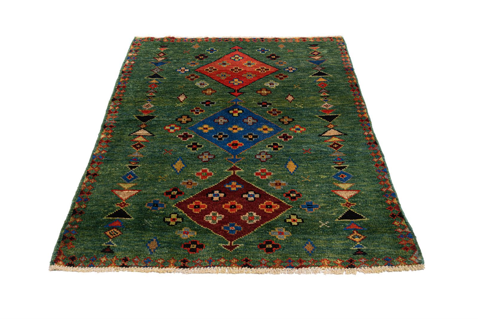 Alfombra Balochi Verde  1,32 x 1,80 - Imagen 1