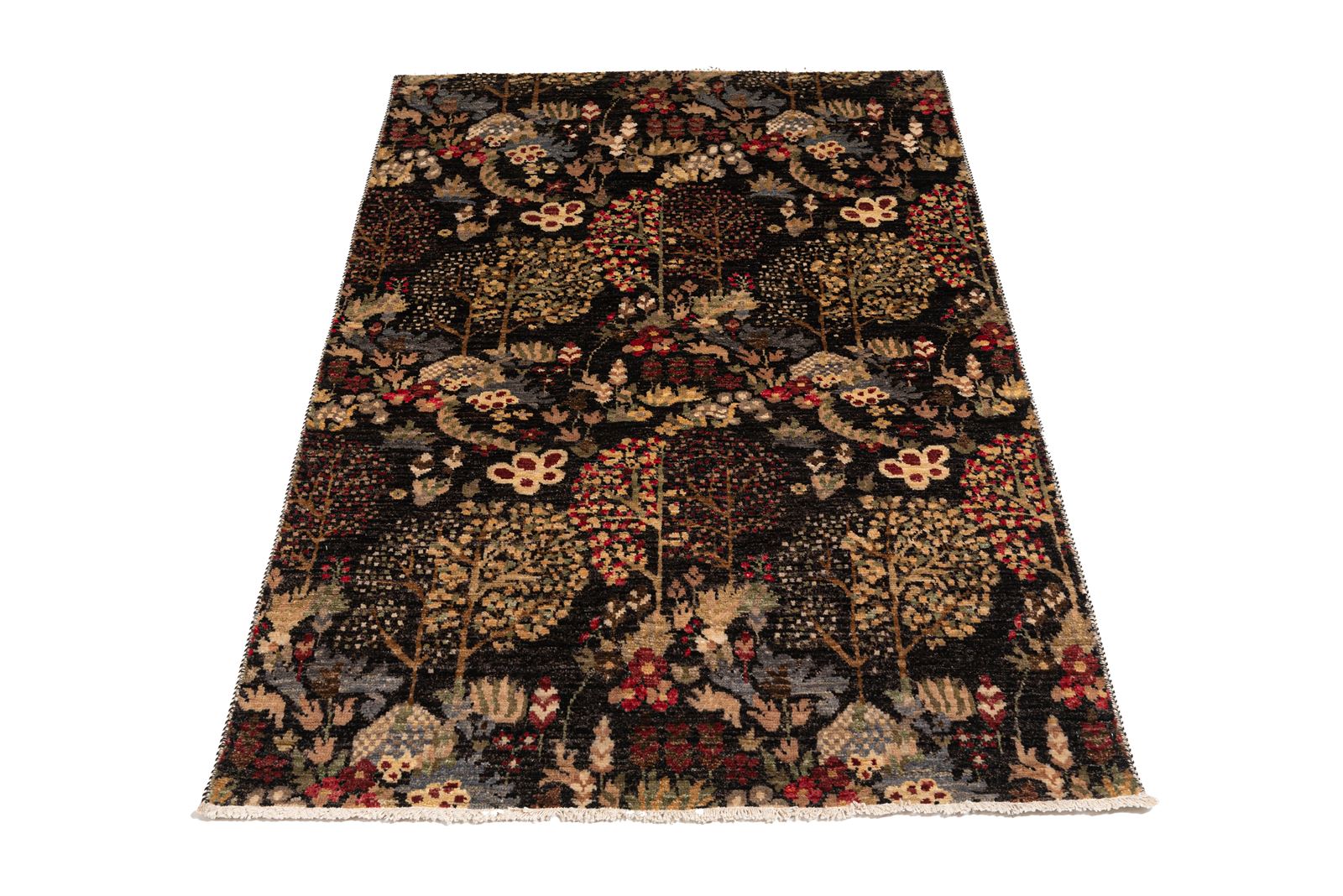 Alfombra Chobi Gabbeh Árboles Pakistán  1,20 x 1,87 - Imagen 1