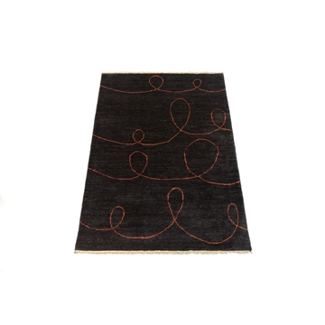 Alfombra Chobi Gabbeh Diseño Pakistán 1,29 x 1,87 - Imagen 1