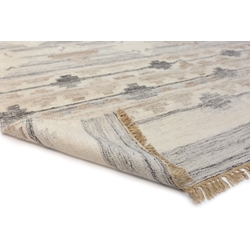 Alfombra Frozen India Marfil y Gris 1,70 x 2,40 - Imagen 2