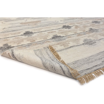 Alfombra Frozen India Marfil y Gris 1,70 x 2,40 - Imagen 2