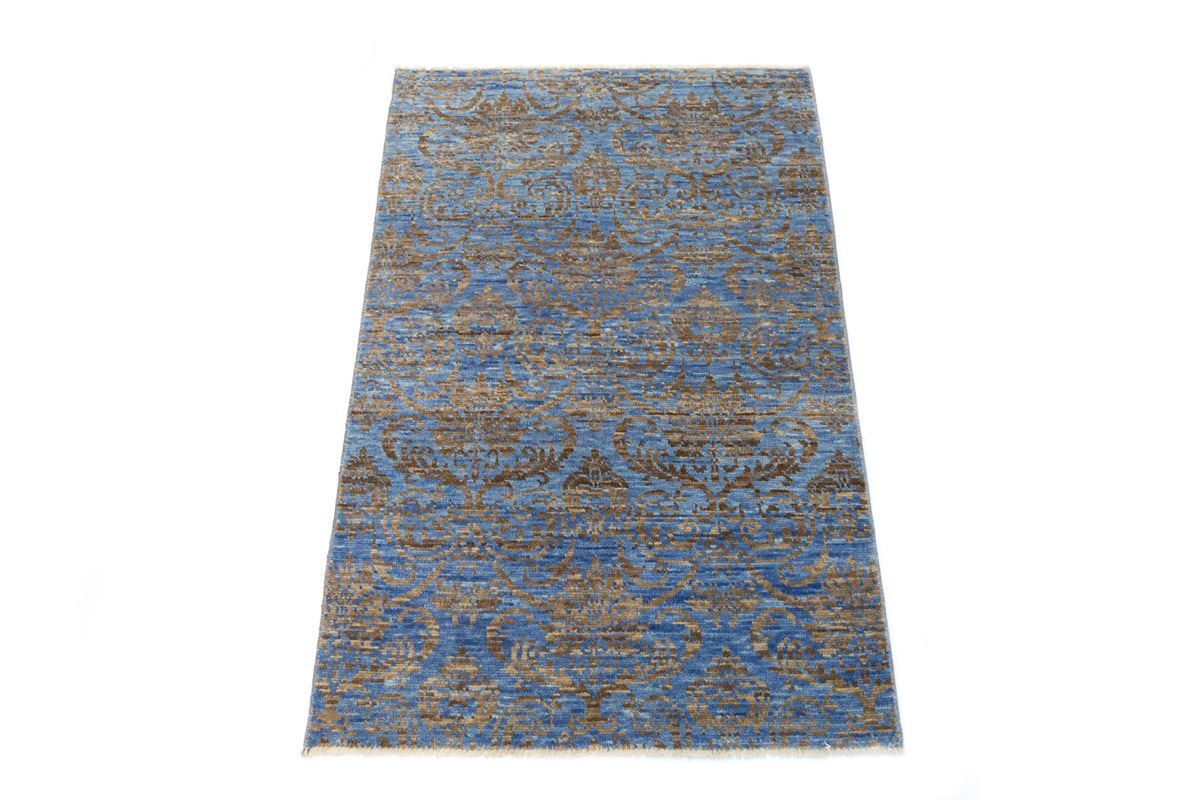 Alfombra Gabbeh Ikat India 1,21 x 1,87 - Imagen 1