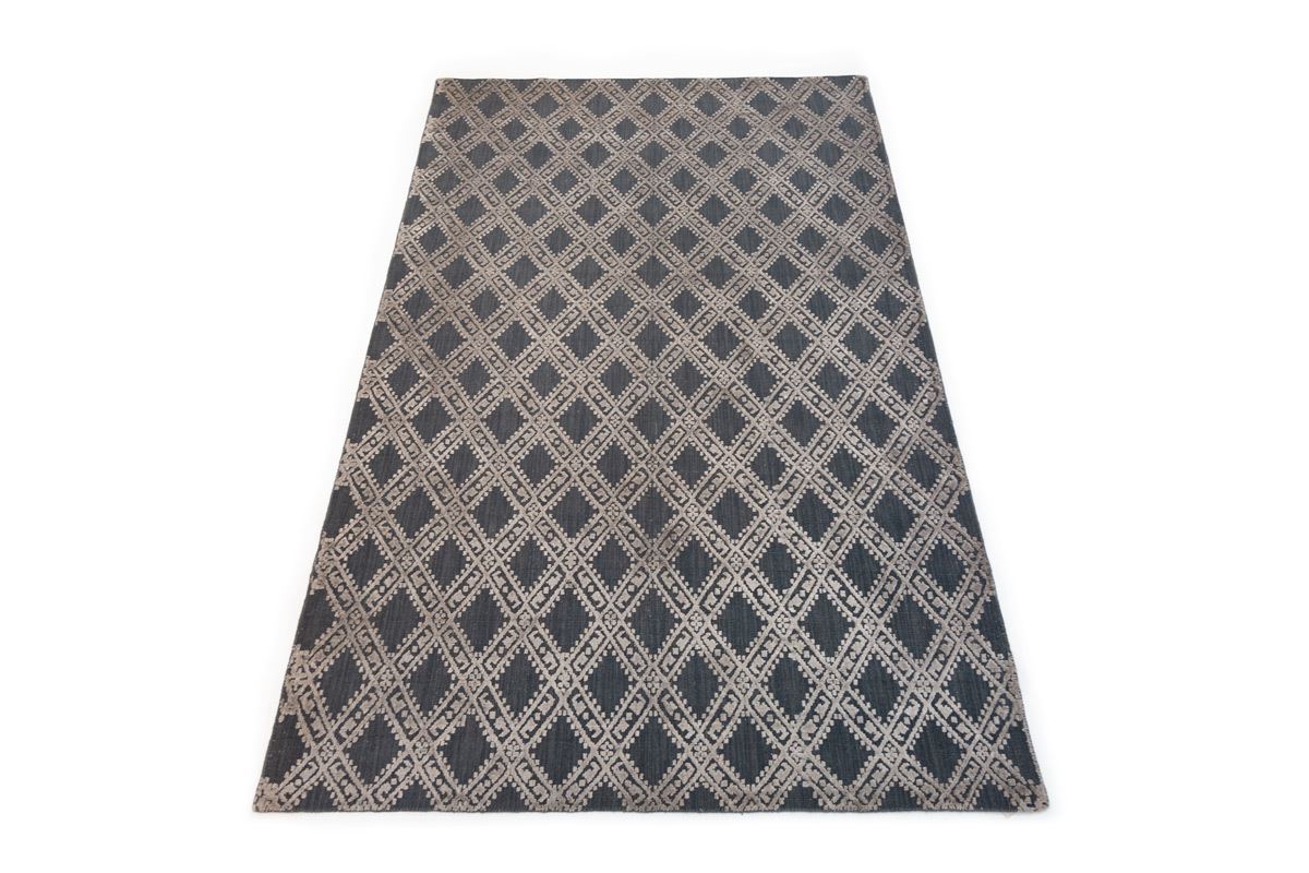 Alfombra Handloom Jacquard Charcoal India 2,00 x 3,00 - Imagen 1