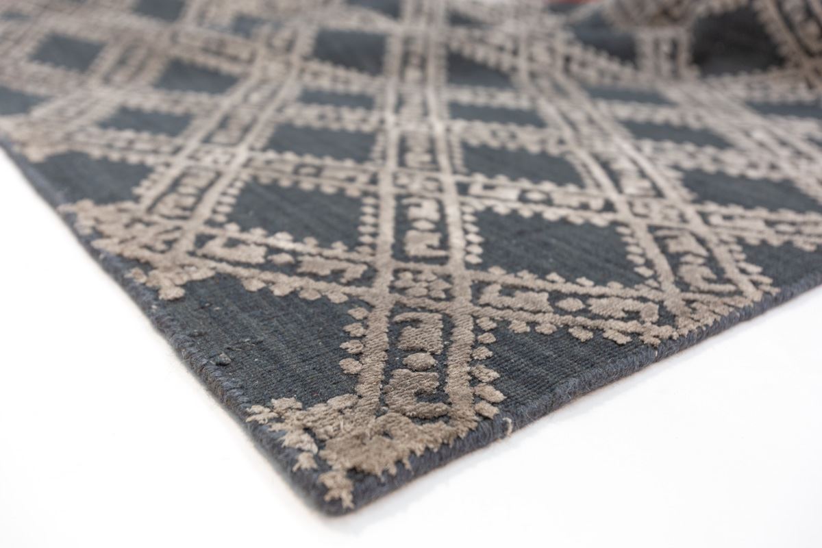 Alfombra Handloom Jacquard Charcoal India 2,00 x 3,00 - Imagen 3