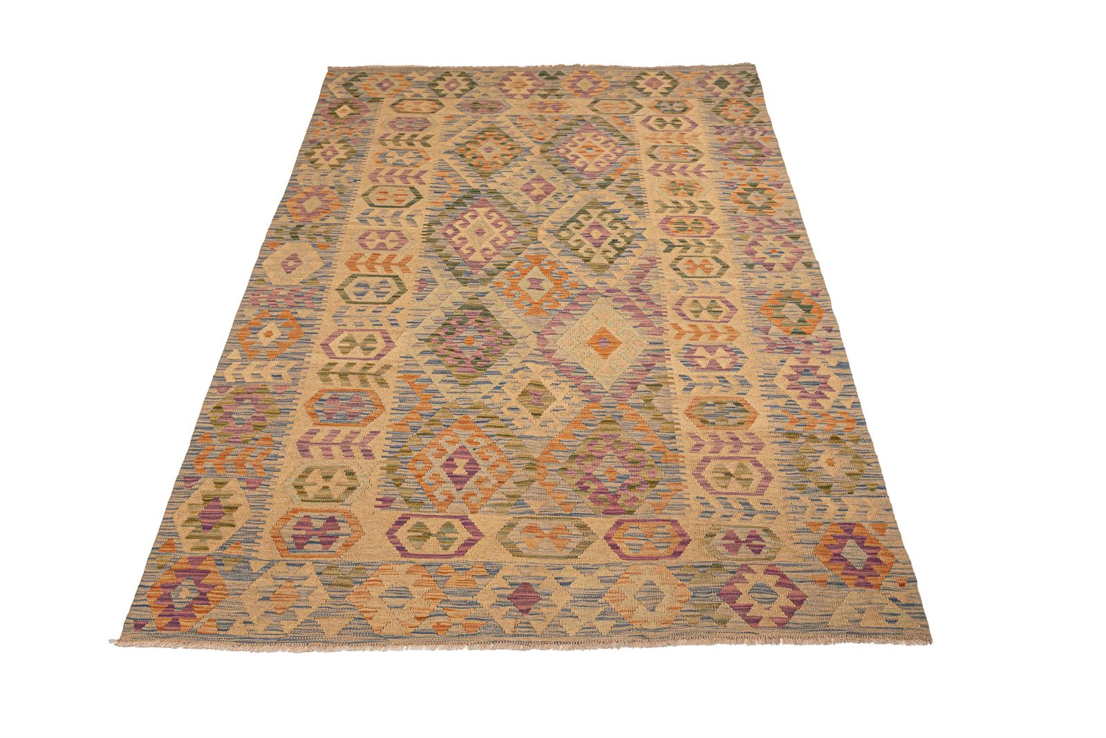 Alfombra Kilim Maimana Afganistán 1,72 x 2,47 - Imagen 1