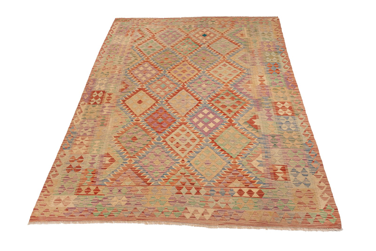 Alfombra Kilim Maimana Afganistán 1,77 x 2,53 - Imagen 1