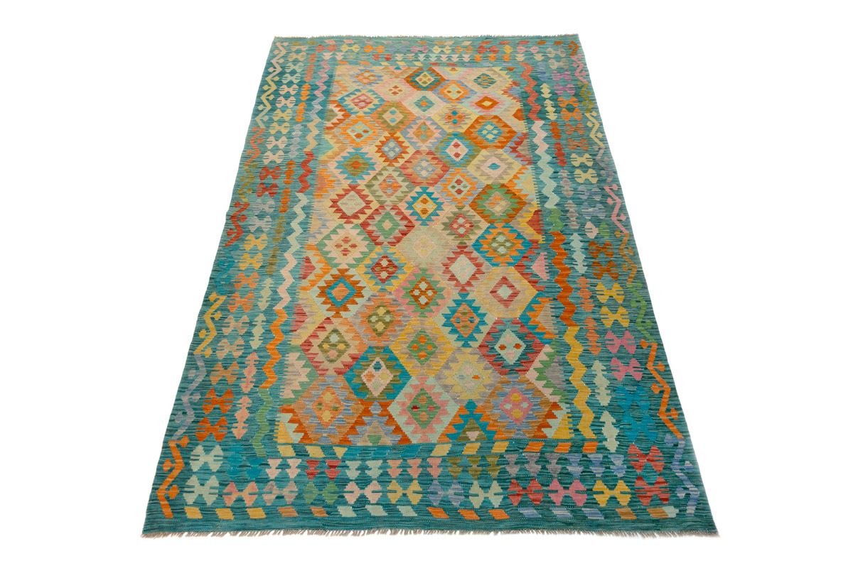 Alfombra Kilim Maimana Afganistán 2,11 x 2,96 - Imagen 1