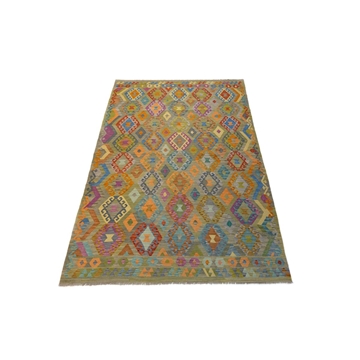 Alfombra Kilim Maimana Afganistán 2,16 x 3,00 - Imagen 1