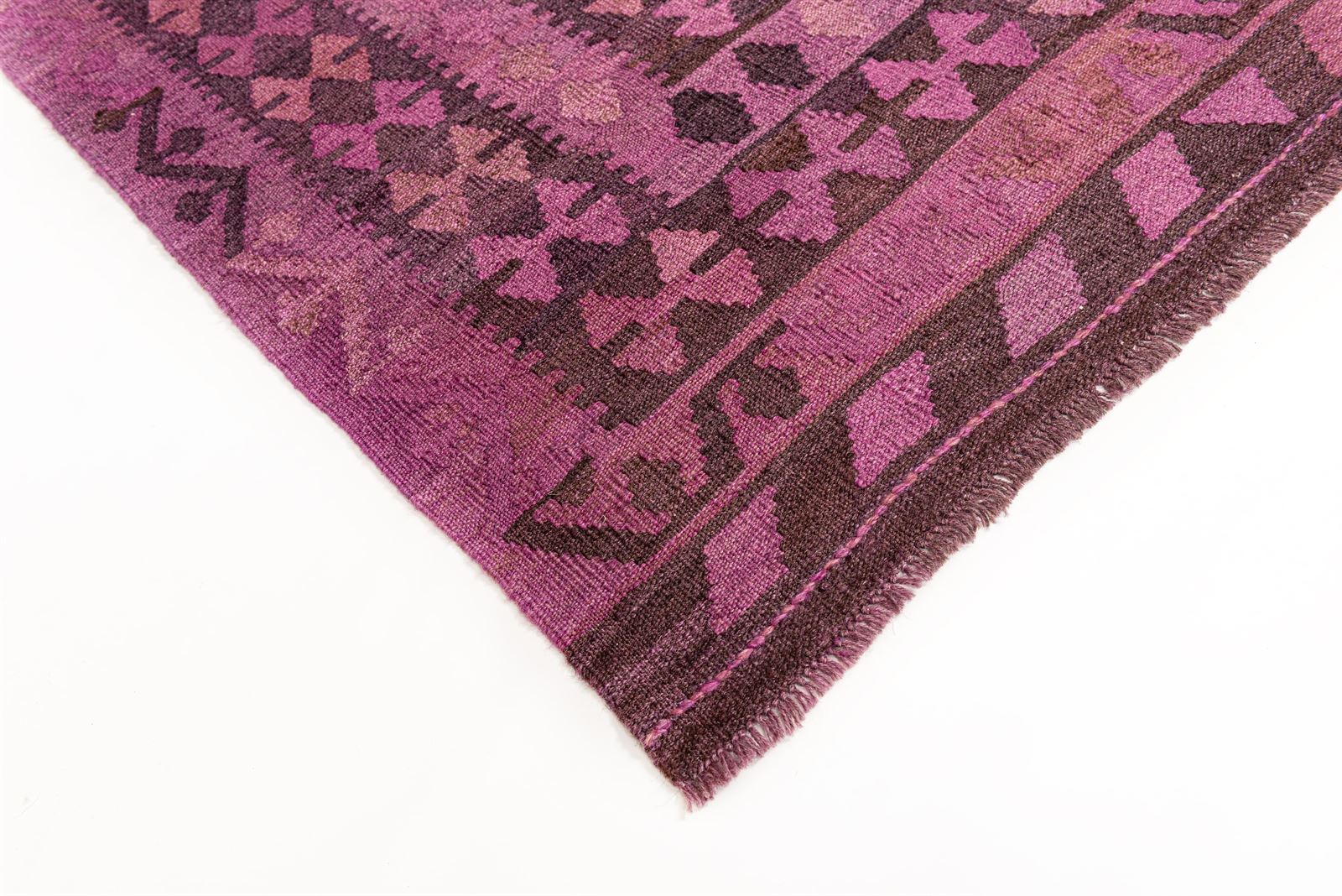 Alfombra Kilim Maimana Morado 1,75 x 2,26 - Imagen 2