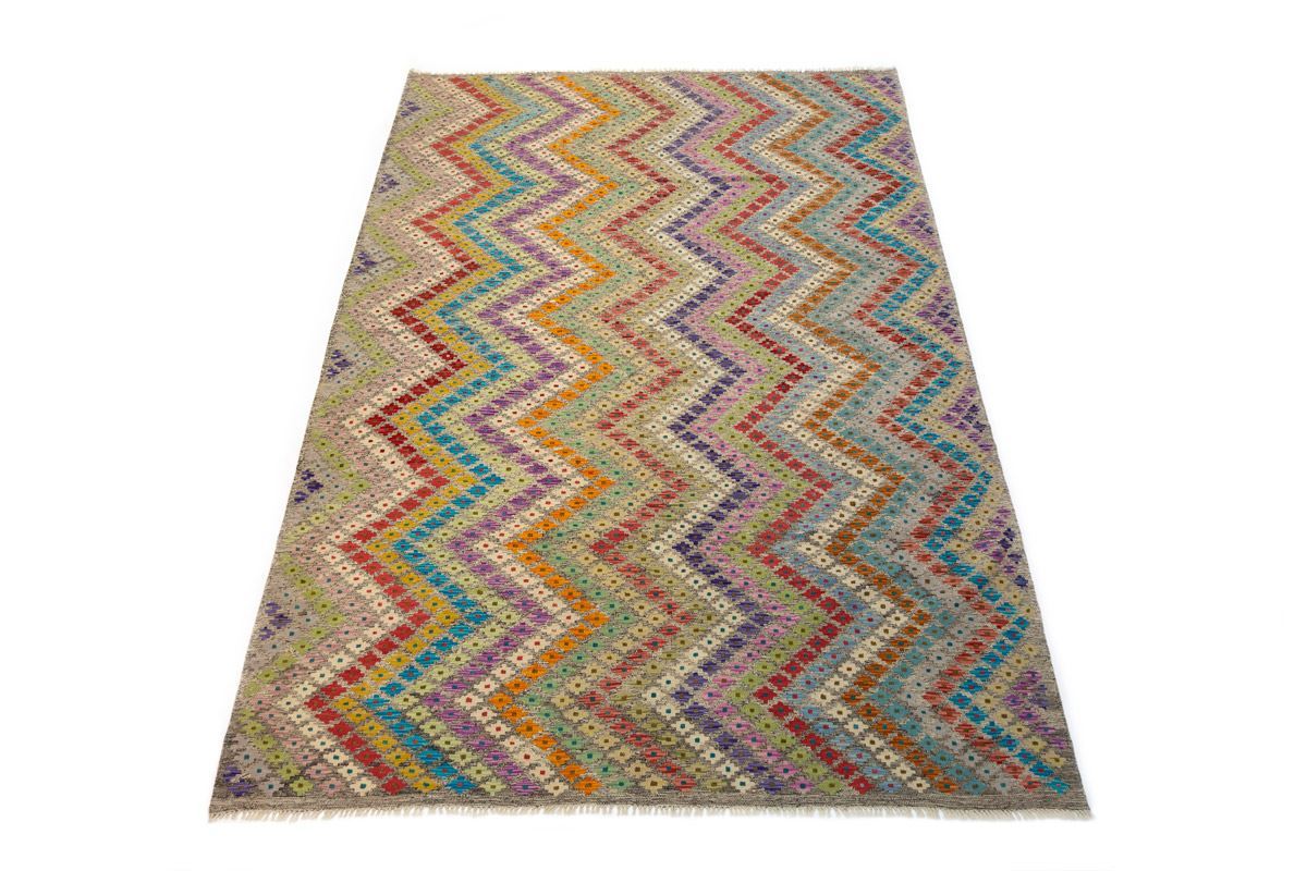 Alfombra Kilim Mix Maimana ZigZag Afganistán 2,19 x 2,92 - Imagen 1